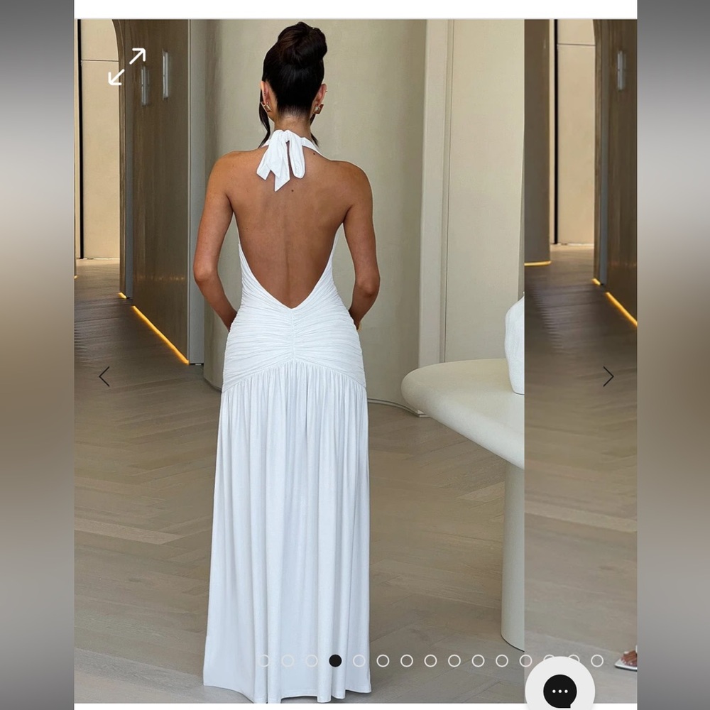 Melania Maxi Dress in White - Picture 5 of 7